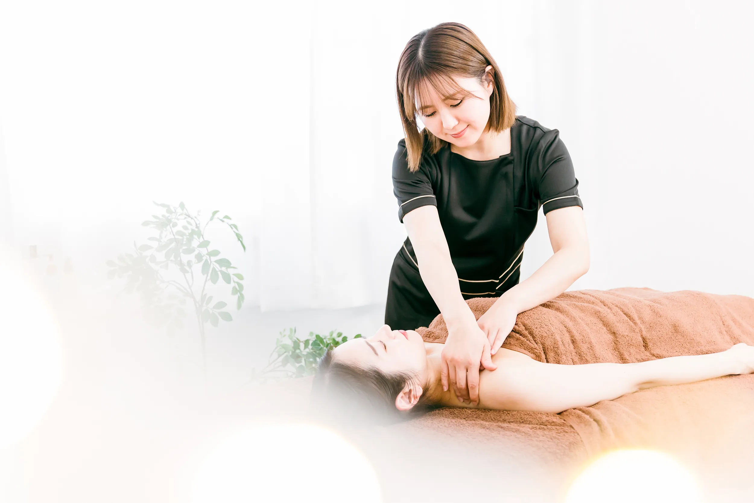 フェイシャルトリートメントの様子